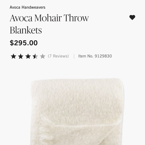 Avoca Mohair Throw Blanket - Picture 4 of 4